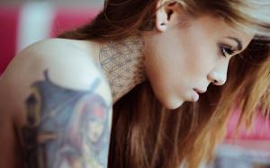 Arabella Drummond, Tattoo, Model, Women, Brunette wallpaper thumb