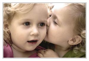 Baby Kiss Cute Child Kids Mood Love Gallery wallpaper thumb