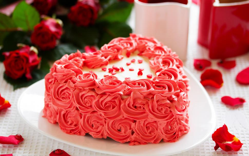 Pink flowers cake, rose, petals wallpaper,Pink HD wallpaper,Flowers HD wallpaper,Cake HD wallpaper,Rose HD wallpaper,Petals HD wallpaper,2560x1600 wallpaper