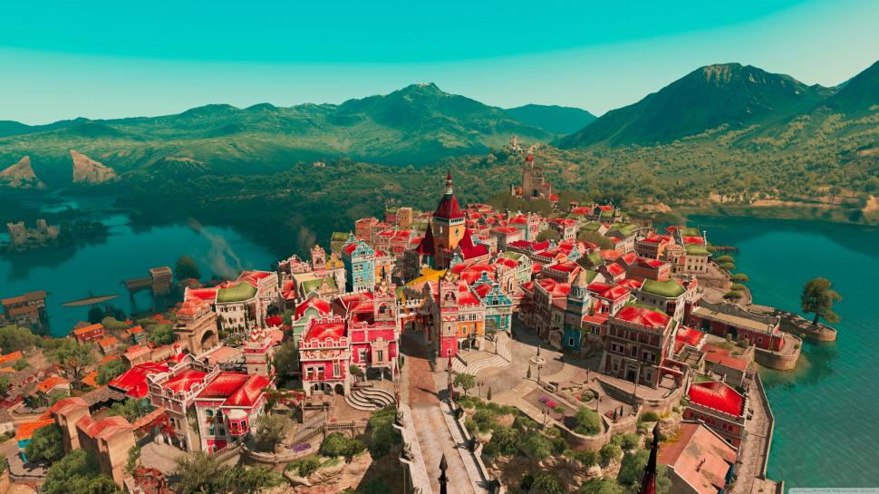 Beauclair from Above wallpaper,Cityscapes HD wallpaper,3840x2160 wallpaper