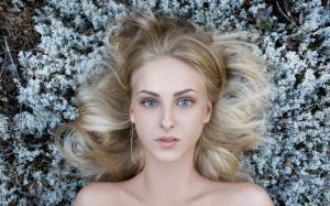 face women portrait model blonde bare shoulders Tatiana Mertsalova wallpaper thumb