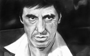 Al Pacino Scarface Fan Art wallpaper thumb
