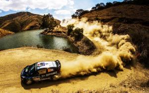 Ford Fiesta WRC Rally, car, dust wallpaper thumb