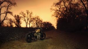Bobber, Motorcycle, Sunset, Trees wallpaper thumb