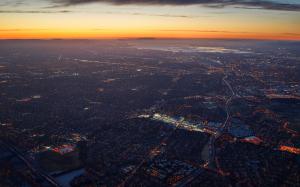 Silicon Valley, San Francisco, Aerial View, Technology, Sunset, San Jose, California, USA wallpaper thumb