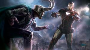 Loki Avengers Drawing Iron Man HD wallpaper thumb