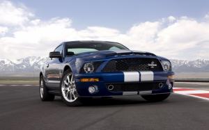 2008 Shelby GT500 40th Anniversary, Ford Mustang blue car wallpaper thumb