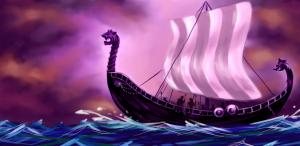 Viking Ship On The Sea wallpaper thumb