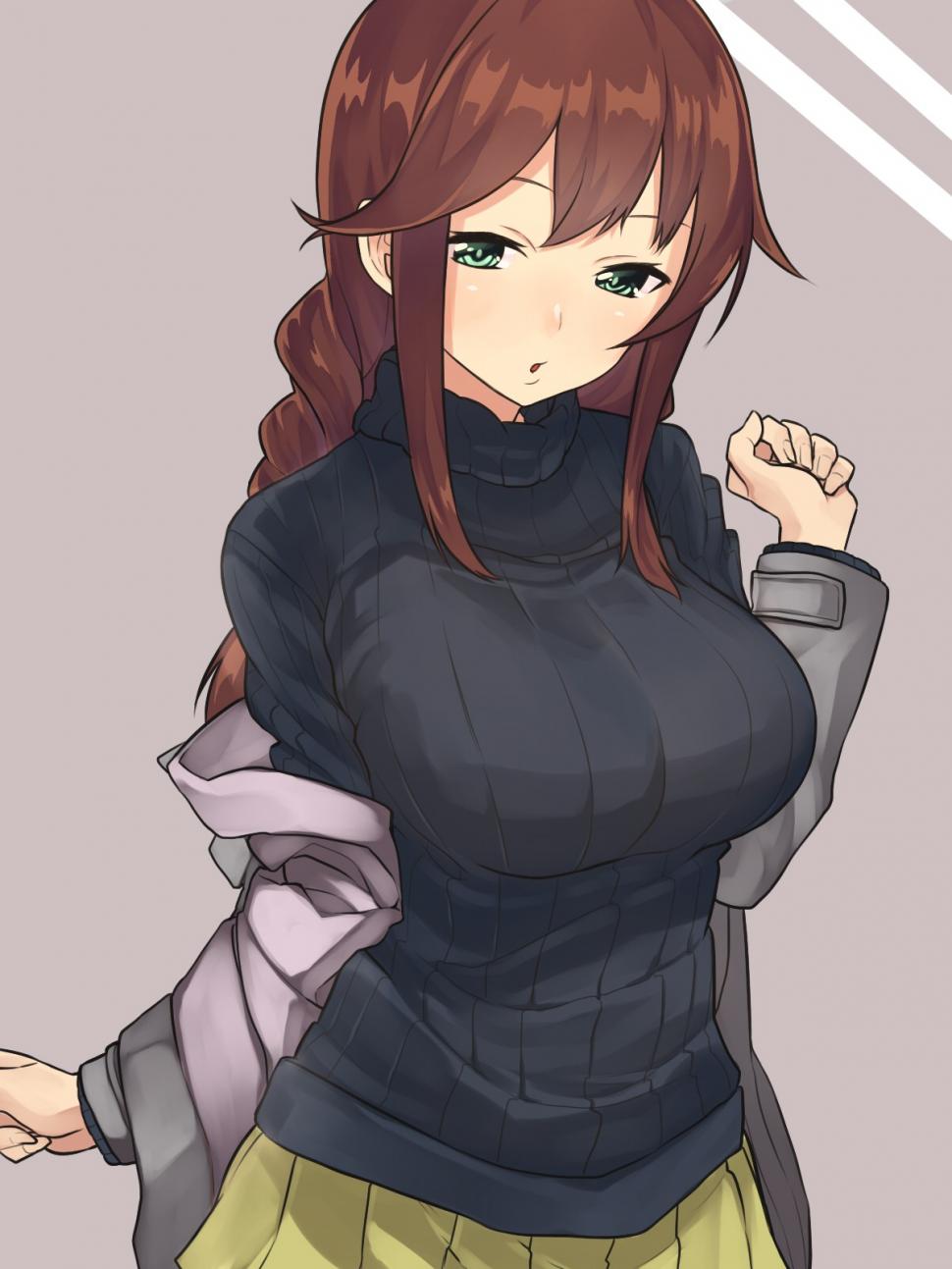 Anime girls Kantai Collection anime sweater Noshiro KanColle wallpaper,anime girls wallpaper,kantai collection wallpaper,anime wallpaper,sweater wallpaper,noshiro kancolle wallpaper,1200x1600 wallpaper