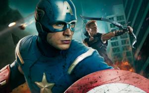 Captain America in Avengers Movie wallpaper thumb