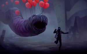 Romantically Apocalyptic, Vitaly S Alexius, Creature, Balloons, Running wallpaper thumb