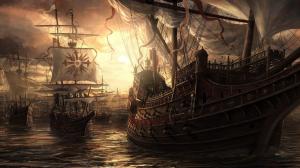 War Ship Fantasy wallpaper thumb