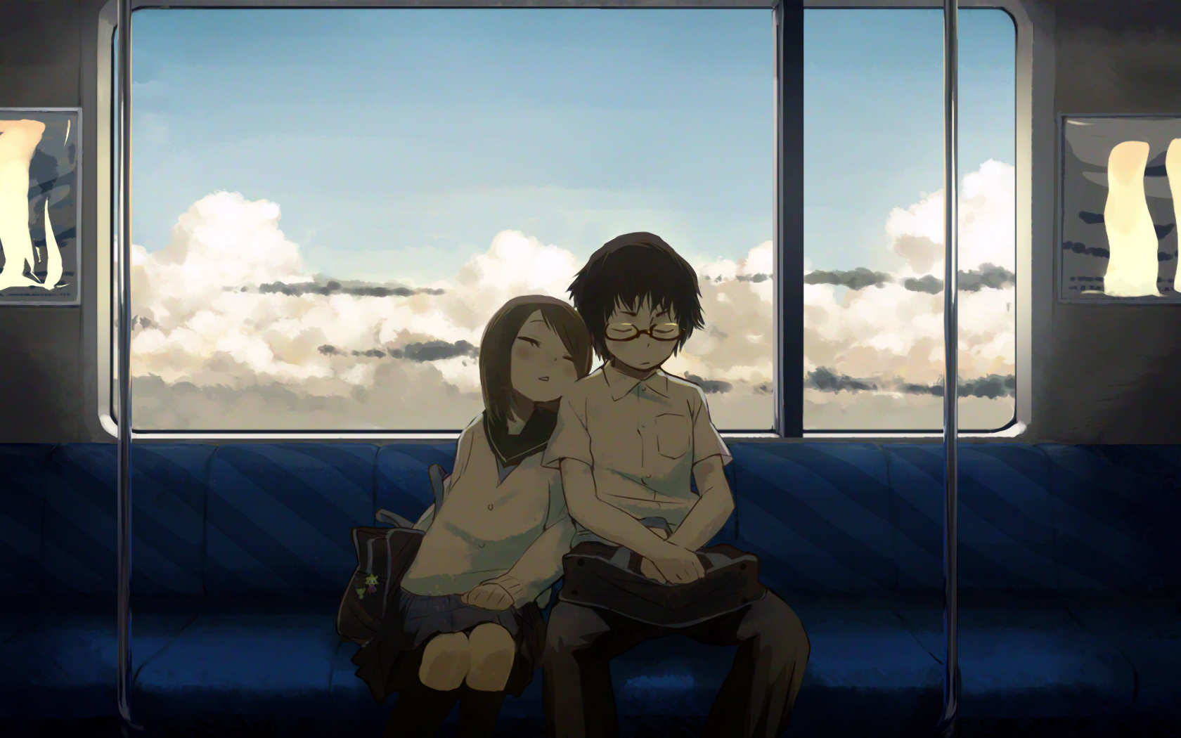 Anime Sleep Couple HD wallpaper | anime | Wallpaper Better