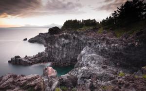 Amazing Rock Formation On Rugged Coast wallpaper thumb