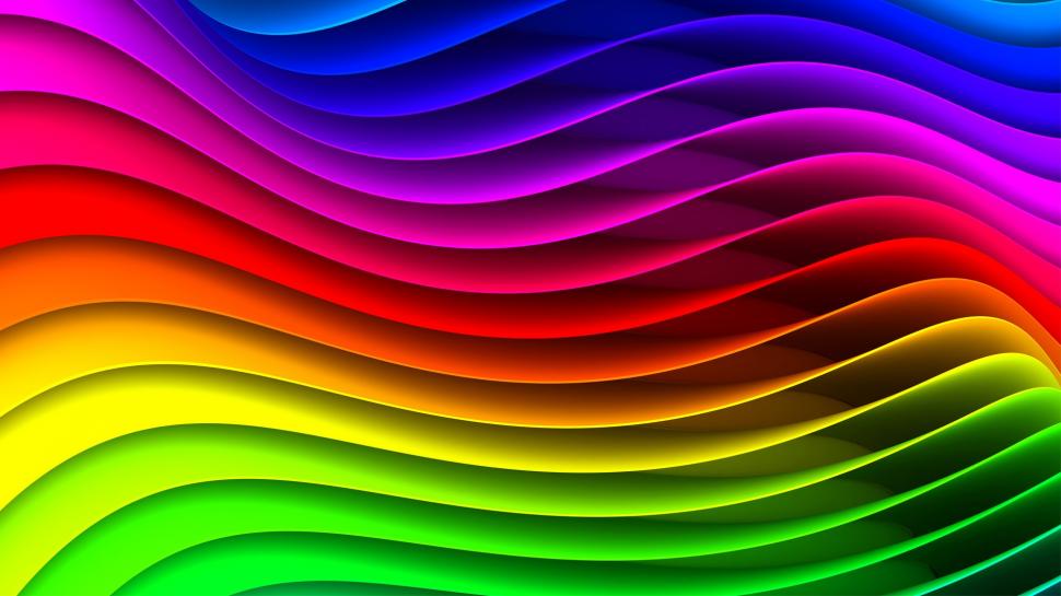 The abstract striped waveform, the colors of the rainbow wallpaper,Abstract HD wallpaper,Striped HD wallpaper,Waveform HD wallpaper,Colors HD wallpaper,Rainbow HD wallpaper,1920x1080 wallpaper
