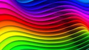 The abstract striped waveform, the colors of the rainbow wallpaper thumb