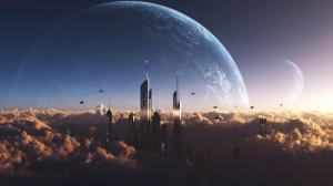 Sci-Fi city wallpaper thumb