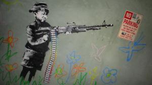 Banksy Parking Graffiti HD wallpaper thumb