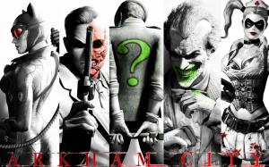 Batman: Arkham City Harley Quinn Joker Riddler Two Face Catwoman HD wallpaper thumb