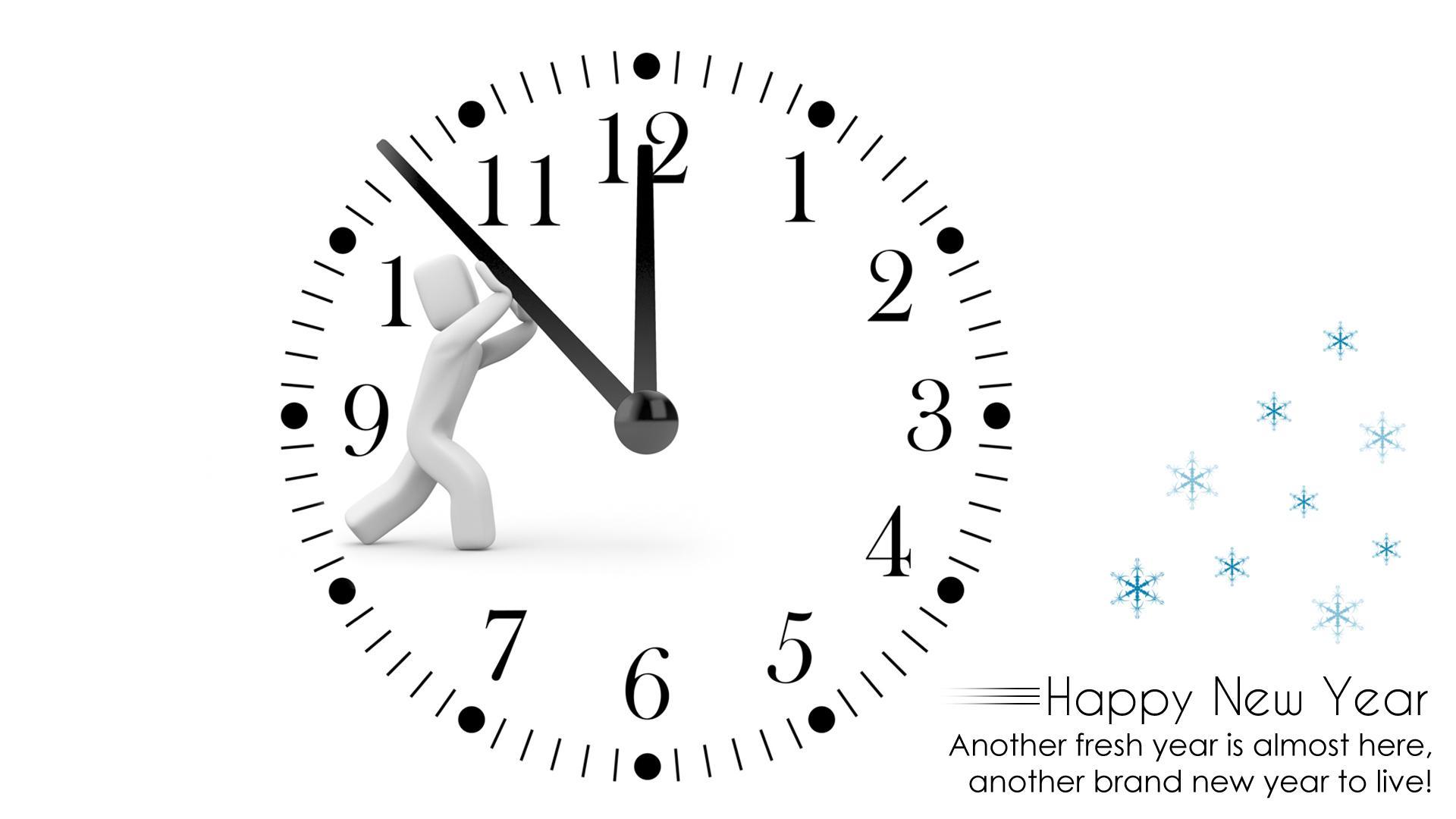 Happy New Year Clock wallpaper | other | Wallpaper Better