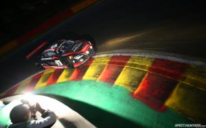 Audi R8 Race Car Race Track Photographer Flash Night HD wallpaper thumb