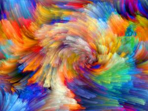 Rainbow pattern, colorful lines, abstract pictures wallpaper thumb