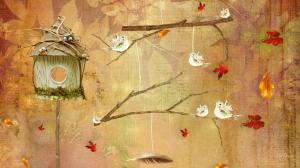 Birds Leaves To Fly wallpaper thumb