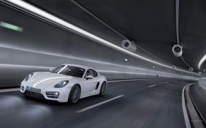 Porsche Cayman Tunnel Motion Blur HD wallpaper thumb
