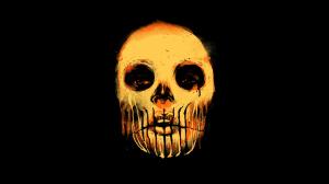 Skull Drawing Black HD wallpaper thumb