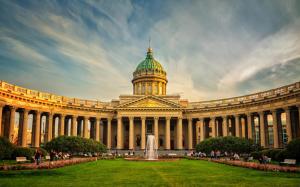 St. Petersburg, Russia, Architecture, Meadow, Fountain Square wallpaper thumb
