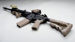 Automatic AR-15 Assault rifle wallpaper thumb