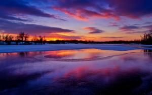 Colors Of A Winter Sunset wallpaper thumb