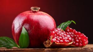 Sweet red fruit, pomegranate wallpaper thumb