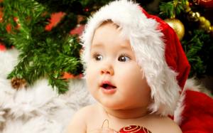 Cute Adorable Baby Santa wallpaper thumb