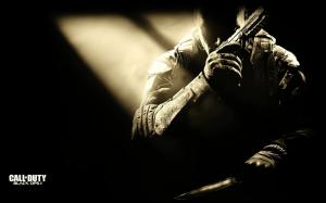 Call of Duty Black Ops COD Soldier Handgun HD wallpaper thumb