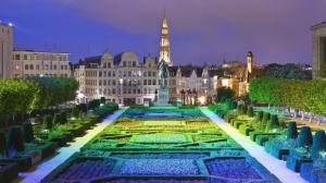 Colorfully Lit Palace Garden wallpaper thumb
