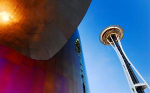 Space Needle Tower Seattle HD wallpaper thumb