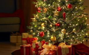 christmas, new year, tree, gifts, toys, garland wallpaper thumb
