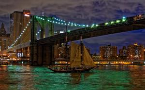 Brooklyn bridge east river wallpaper thumb