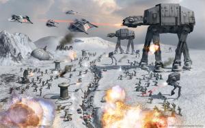 Star Wars Battle Fight HD wallpaper thumb
