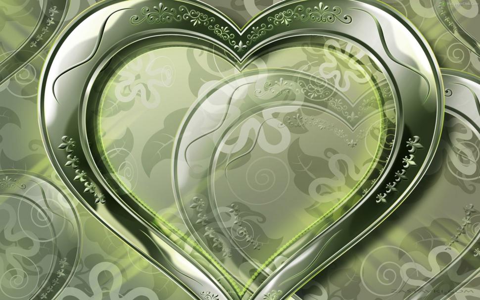 Crystal green love heart wallpaper,Crystal HD wallpaper,Green HD wallpaper,Love HD wallpaper,Heart HD wallpaper,1920x1200 wallpaper