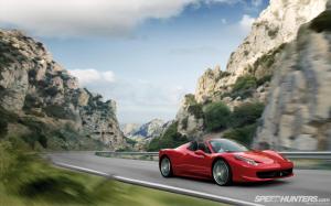 Ferrari 458 Italia Motion Blur HD wallpaper thumb