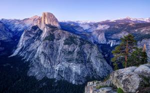 Mountains, forest, Yosemite National Park, California, USA wallpaper thumb