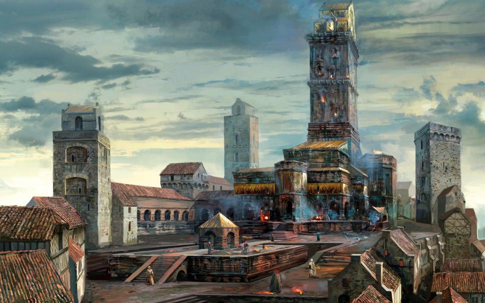 Video Games, The Witcher 3 Wild Hunt, Concept Art, Buildings wallpaper,video games HD wallpaper,concept art HD wallpaper,buildings HD wallpaper,2560x1600 wallpaper