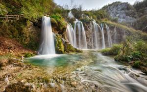 Plitvice National Park, nature landscape, waterfalls, river wallpaper thumb