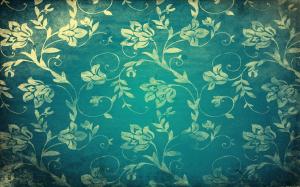 Retro floral pattern wallpaper thumb
