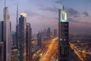 UAE city of Dubai, lights wallpaper thumb
