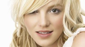 britney spears, face, make-up, haircut, blonde wallpaper thumb