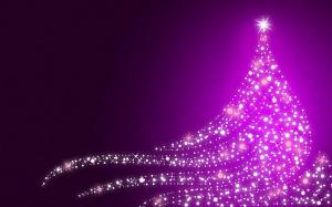 Sparkling Christmas tree wallpaper thumb