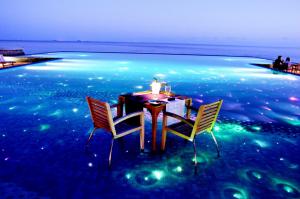 Table for Two on Lit Pool wallpaper thumb